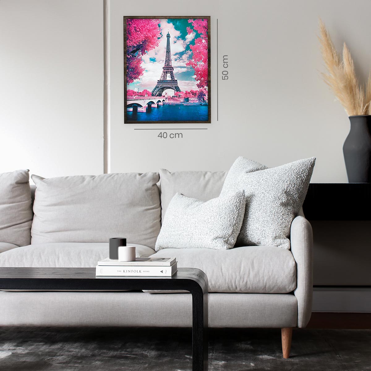 Eiffeltoren in Parijs - Diamond Painting - 50x40cm - Rond