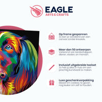 Thumbnail for Gekleurde Hond - Schilderen op Nummer Pakket - 50x40cm
