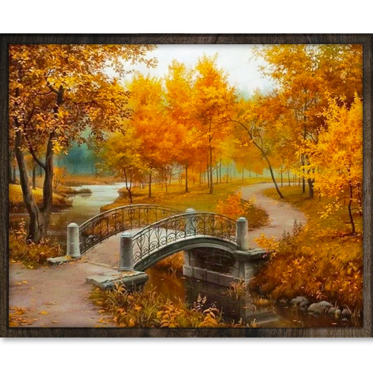 Herfst Landschap - Diamond Painting - 40x50cm - Vierkant