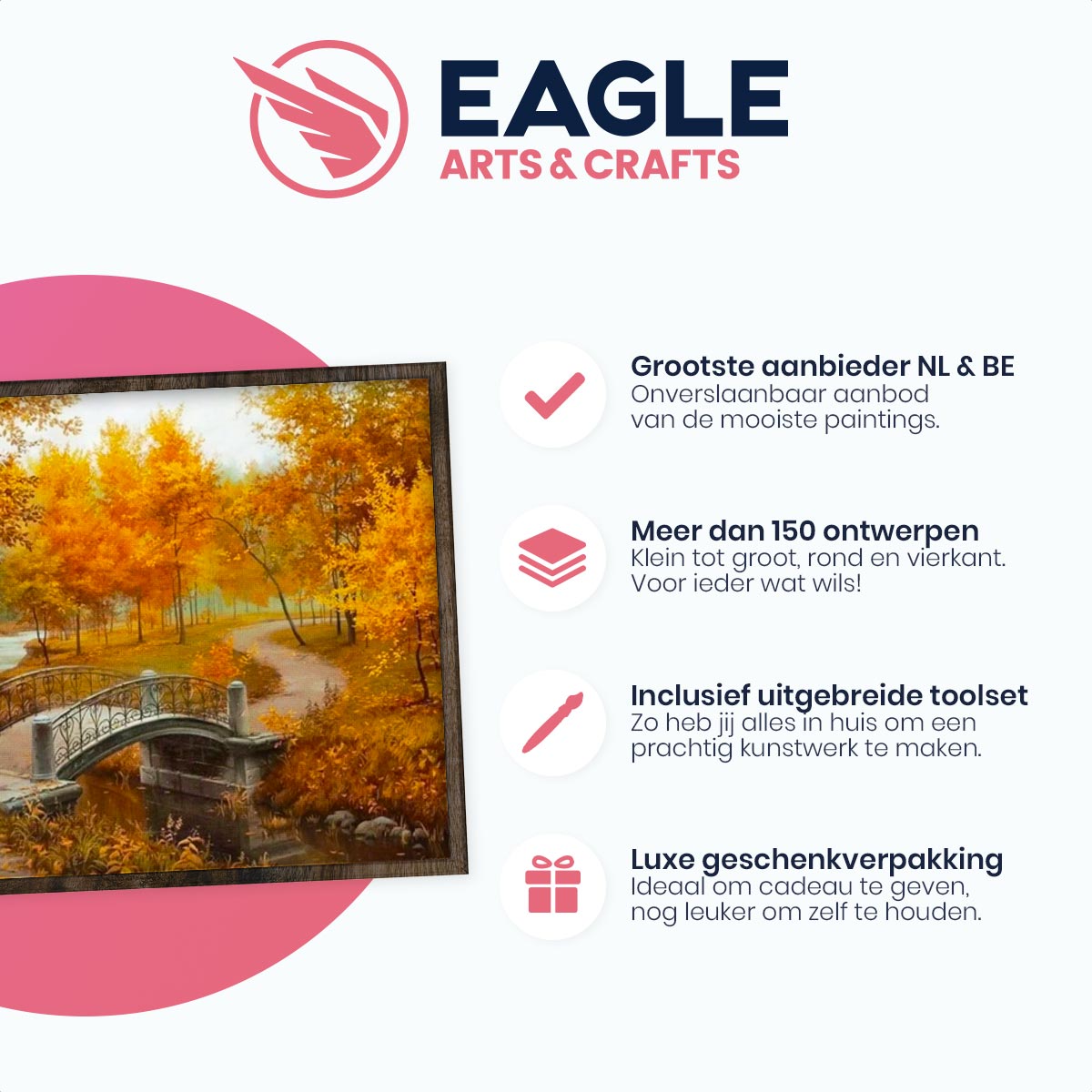 Herfst Landschap - Diamond Painting - 40x50cm - Vierkant