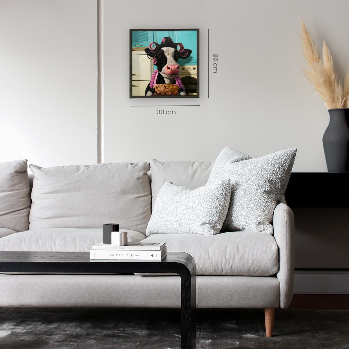 Koeienvlaai - Diamond Painting - 30x30cm - Rond
