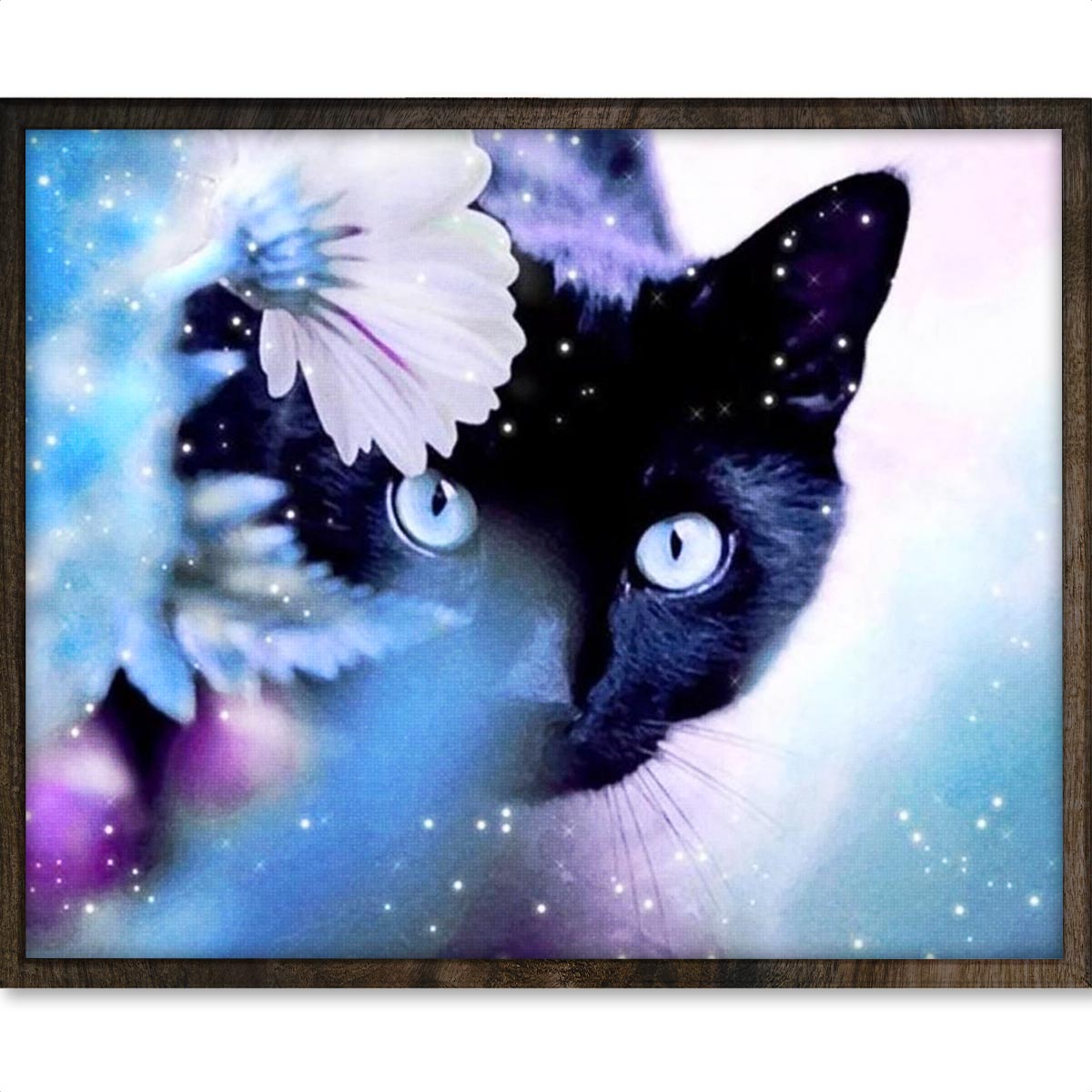 Magische Kat - Diamond Painting - 40x50cm - Rond