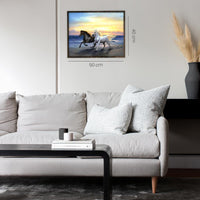 Thumbnail for Paarden in Zee - Diamond Painting - 40x50cm - Vierkant