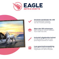 Thumbnail for Paarden in Zee - Diamond Painting - 40x50cm - Vierkant