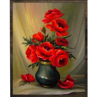 Thumbnail for Prachtige Bloemen - Diamond Painting - 50x40cm - Rond