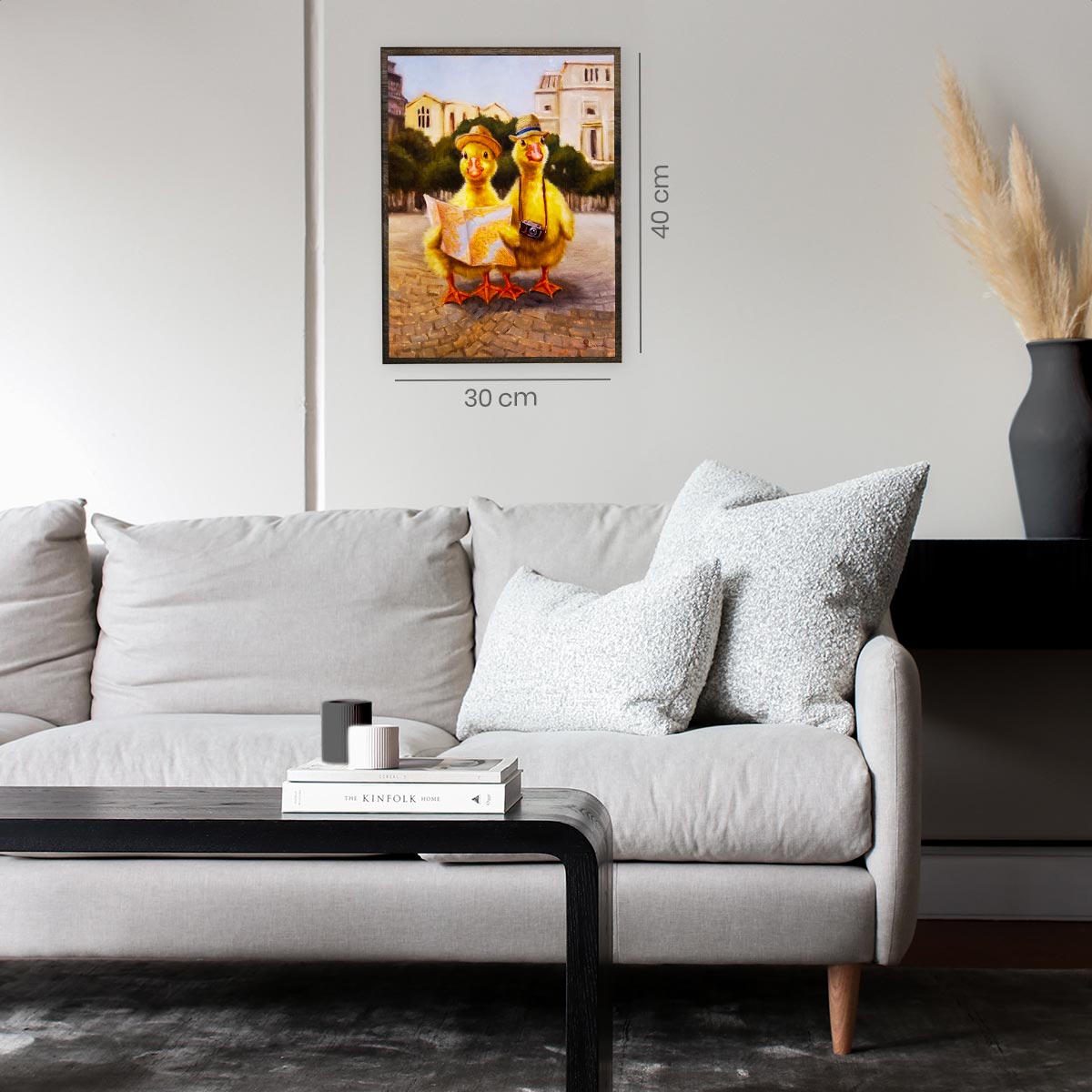 Toeristen - Diamond Painting - 40x30cm - Rond