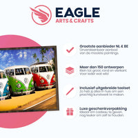 Thumbnail for Volkswagen Bussen - Diamond Painting - 40x50cm - Rond