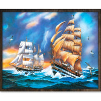 Thumbnail for Zeilboten in Zee - Diamond Painting - 40x50cm - Vierkant