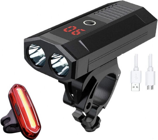Getand waterbestendig Vet Eagle LED Fietsverlichting set - Powerbank - Voorlicht en Achterlicht - USB  oplaadbaar - Zwart | EAGLE.eu | Precies wat