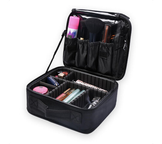 Verzorger Hij gat Eagle Make-up Organizer - Make-up Koffer - Verstelbare Vakken - Beautycase  - Multifunctioneel - Zwart | EAGLE.eu | Preci